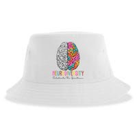 Neurodiversity Celebrate The Spectrum Brain Autism Awareness Sustainable Bucket Hat