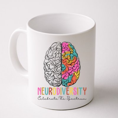 Neurodiversity Celebrate The Spectrum Brain Autism Awareness Mug