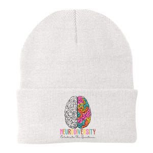 Neurodiversity Celebrate The Spectrum Brain Autism Awareness Knit Cap Winter Beanie