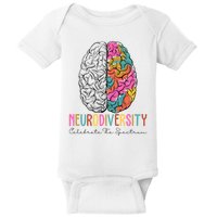 Neurodiversity Celebrate The Spectrum Brain Autism Awareness Baby Bodysuit