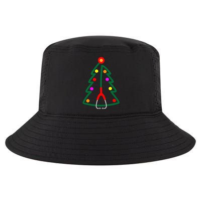 Nurse Christmas Tree Stethoscope Nurses Xmas Cool Comfort Performance Bucket Hat