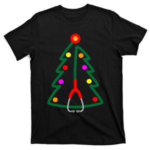 Nurse Christmas Tree Stethoscope Nurses Xmas T-Shirt