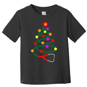 Nurse Christmas Tree Stethoscope Nurses Xmas Toddler T-Shirt