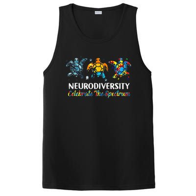 Neurodiversity Celebrate The Spectrum Turtle Planet Autism PosiCharge Competitor Tank