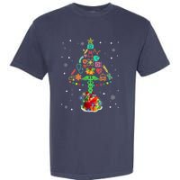 Nurse Christmas Tree Medical Lights Gifts For Woman Garment-Dyed Heavyweight T-Shirt