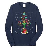 Nurse Christmas Tree Medical Lights Gifts For Woman Long Sleeve Shirt