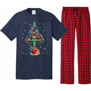 Nurse Christmas Tree Medical Lights Gifts For Woman Pajama Set