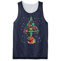 Nurse Christmas Tree Medical Lights Gifts For Woman Mesh Reversible Basketball Jersey Tank