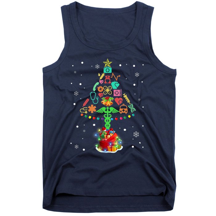 Nurse Christmas Tree Medical Lights Gifts For Woman Tank Top