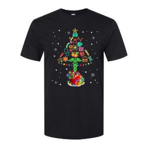 Nurse Christmas Tree Medical Lights Gifts For Woman Softstyle CVC T-Shirt