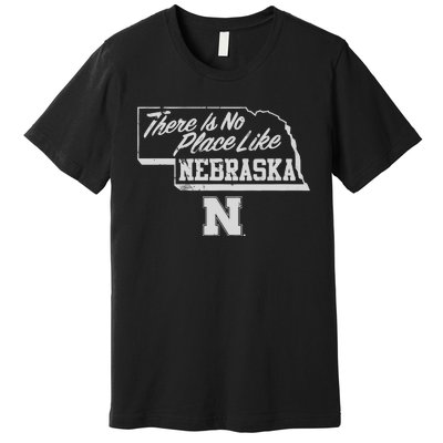 N.E.B.R.A.S.K.A Cornhuskers There Is No Place Like Premium T-Shirt