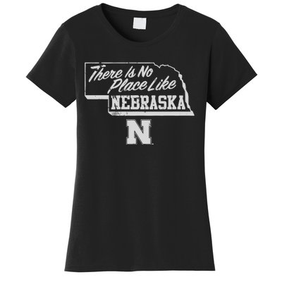 N.E.B.R.A.S.K.A Cornhuskers There Is No Place Like Women's T-Shirt