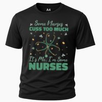 Nurses Cuss Too Much Funny St Patricks Day Cooling Performance Crew T-Shirt