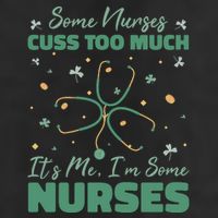 Nurses Cuss Too Much Funny St Patricks Day 11oz C Handle Ceramic Mug