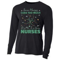 Nurses Cuss Too Much Funny St Patricks Day Cooling Performance Long Sleeve Crew