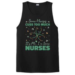 Nurses Cuss Too Much Funny St Patricks Day PosiCharge Competitor Tank