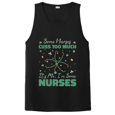 Nurses Cuss Too Much Funny St Patricks Day PosiCharge Competitor Tank