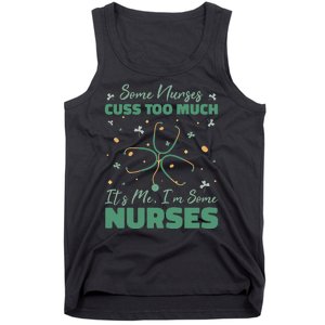 Nurses Cuss Too Much Funny St Patricks Day Tank Top