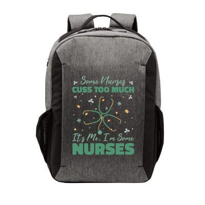 Nurses Cuss Too Much Funny St Patricks Day Vector Backpack