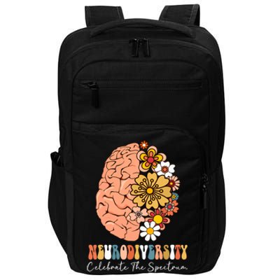 Neurodiversity Celebrate The Spectrum Brain Autism Awareness Impact Tech Backpack