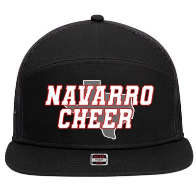 Navarro Cheer Texas Logo 7 Panel Mesh Trucker Snapback Hat