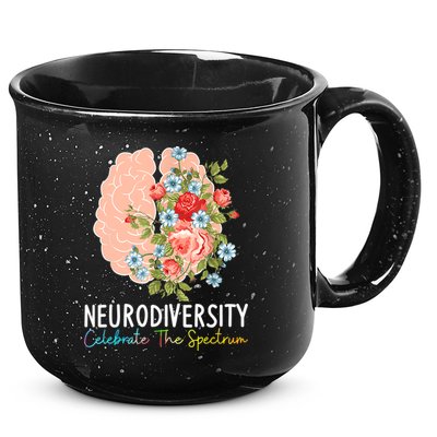 Neurodiversity Celebrate The Spectrum ADHD Brain Autism ASD 15oz Campfire Ceramic Mug