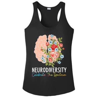 Neurodiversity Celebrate The Spectrum ADHD Brain Autism ASD Ladies PosiCharge Competitor Racerback Tank