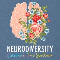 Neurodiversity Celebrate The Spectrum ADHD Brain Autism ASD Garment-Dyed Sweatshirt