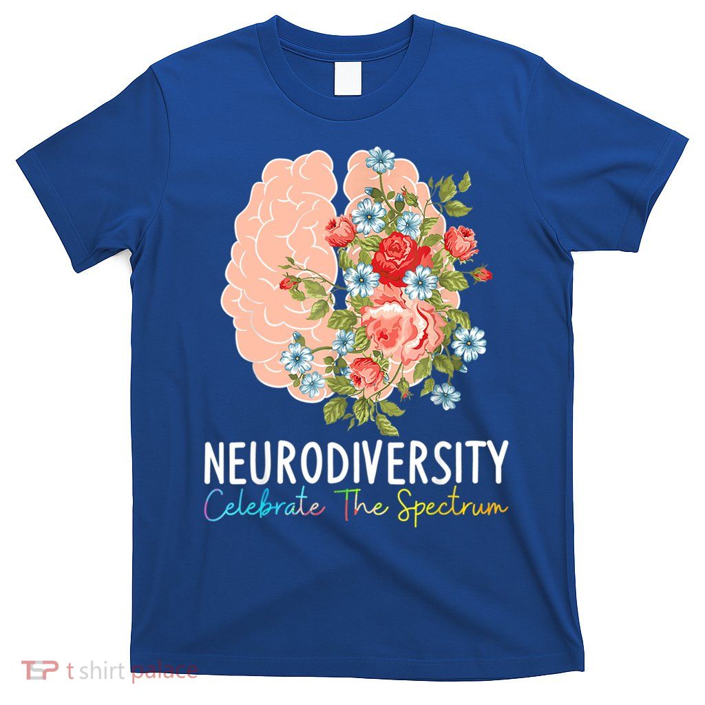 Neurodiversity Celebrate The Spectrum ADHD Brain Autism ASD T-Shirt