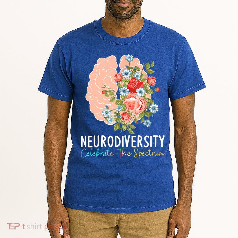 Neurodiversity Celebrate The Spectrum ADHD Brain Autism ASD Tall T-Shirt