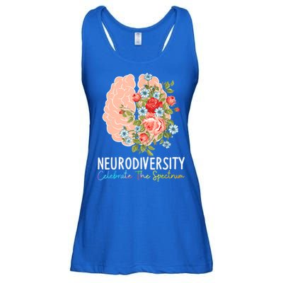 Neurodiversity Celebrate The Spectrum ADHD Brain Autism ASD Ladies Essential Flowy Tank