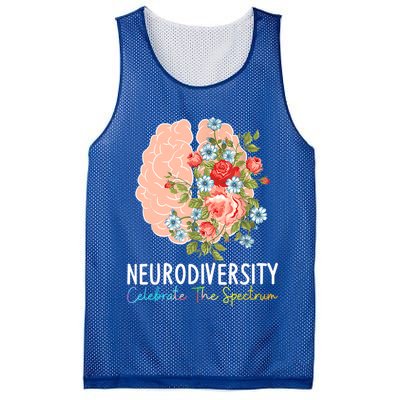 Neurodiversity Celebrate The Spectrum ADHD Brain Autism ASD Mesh Reversible Basketball Jersey Tank