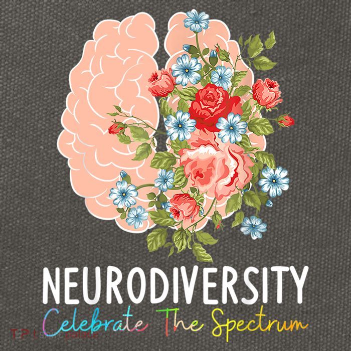 Neurodiversity Celebrate The Spectrum ADHD Brain Autism ASD Cotton Canvas Backpack