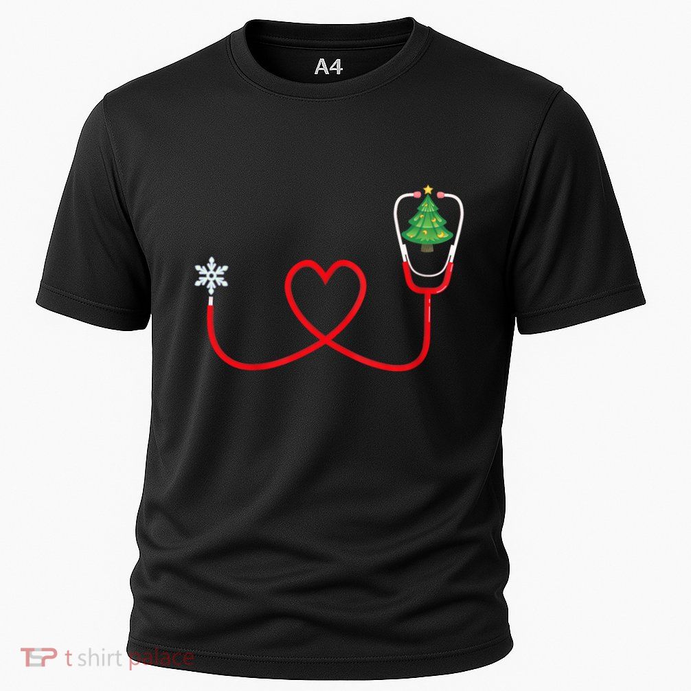 Nurse Christmas Tree Snow Flake Stethoscope X Mas Gifts Performance Shirt