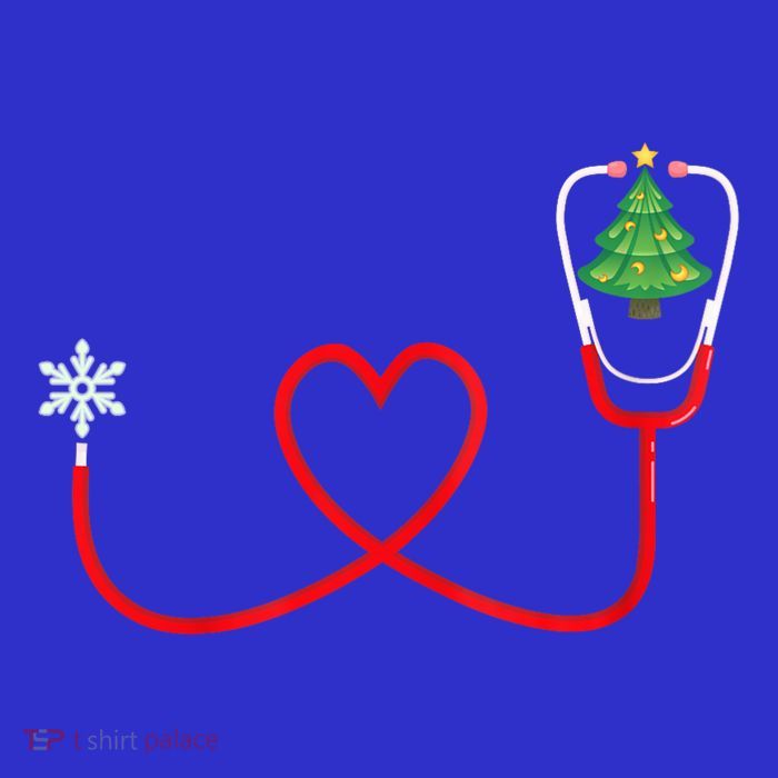 Nurse Christmas Tree Snow Flake Stethoscope X Mas Gifts Tall T-Shirt