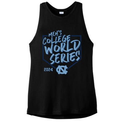 N.O.R.T.H C.A.R.O.L.I.N.A Tar Heels Fanatics 2024 Baseball College Ladies PosiCharge Tri-Blend Wicking Tank