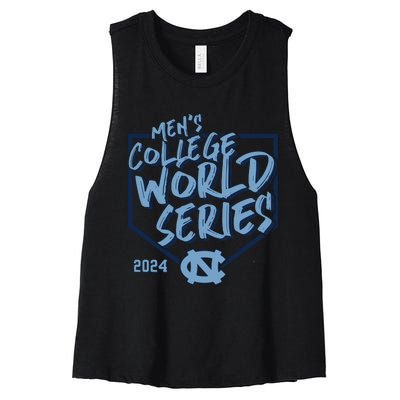 N.O.R.T.H C.A.R.O.L.I.N.A Tar Heels Fanatics 2024 Baseball College Women's Racerback Cropped Tank