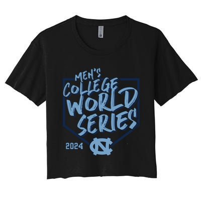 N.O.R.T.H C.A.R.O.L.I.N.A Tar Heels Fanatics 2024 Baseball College Women's Crop Top Tee