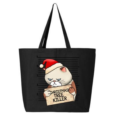 Naughty Christmas Tree Cat Gift 25L Jumbo Tote