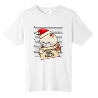 Naughty Christmas Tree Cat Gift Tall Fusion ChromaSoft Performance T-Shirt