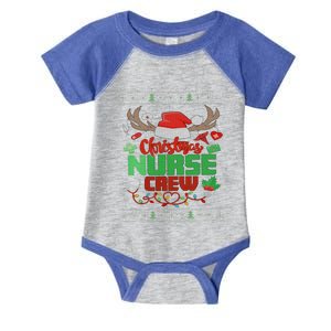 Nurse Crew Ugly Nurse Christmas Santa Hat Reindeer Great Gift Infant Baby Jersey Bodysuit