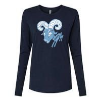 North Carolina (Vintage) Womens Cotton Relaxed Long Sleeve T-Shirt