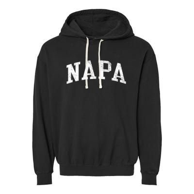 Napa Ca Vintage Athletic Sports Js02 Garment-Dyed Fleece Hoodie