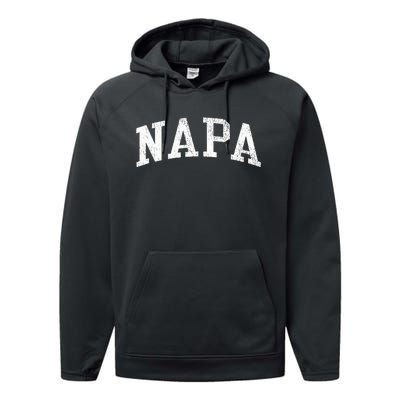 Napa Ca Vintage Athletic Sports Js02 Performance Fleece Hoodie