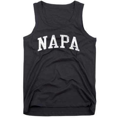 Napa Ca Vintage Athletic Sports Js02 Tank Top