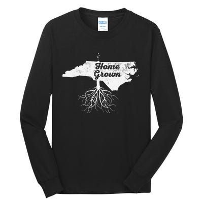 North Carolina Vintage Home Grown Roots Nc State Pride Tall Long Sleeve T-Shirt