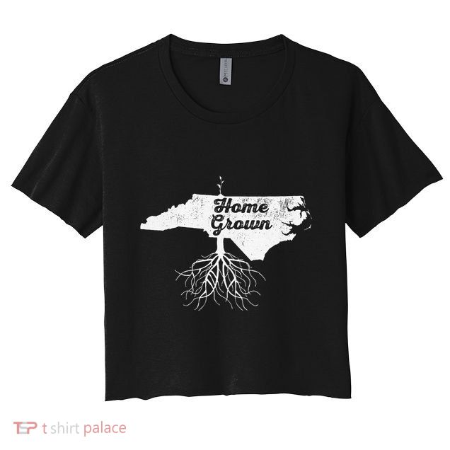 North Carolina Vintage Home Grown Roots Nc State Pride Crop Top