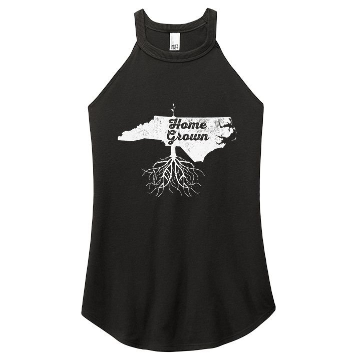 North Carolina Vintage Home Grown Roots Nc State Pride Women's Perfect Tri Rocker Tank