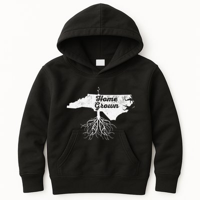North Carolina Vintage Home Grown Roots Nc State Pride Kids Hoodie