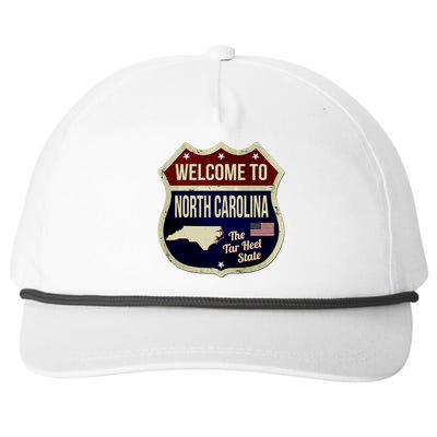 North Carolina Vintage Metal Road Sign Logo Snapback Five-Panel Rope Hat